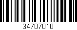 Código de barras (EAN, GTIN, SKU, ISBN): '34707010'