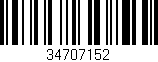 Código de barras (EAN, GTIN, SKU, ISBN): '34707152'
