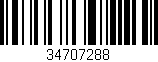 Código de barras (EAN, GTIN, SKU, ISBN): '34707288'