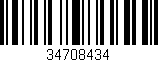 Código de barras (EAN, GTIN, SKU, ISBN): '34708434'