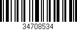 Código de barras (EAN, GTIN, SKU, ISBN): '34708534'