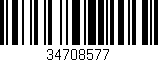Código de barras (EAN, GTIN, SKU, ISBN): '34708577'