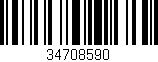 Código de barras (EAN, GTIN, SKU, ISBN): '34708590'