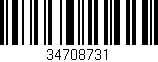 Código de barras (EAN, GTIN, SKU, ISBN): '34708731'