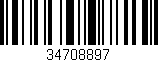 Código de barras (EAN, GTIN, SKU, ISBN): '34708897'