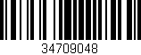 Código de barras (EAN, GTIN, SKU, ISBN): '34709048'