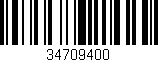 Código de barras (EAN, GTIN, SKU, ISBN): '34709400'