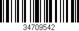 Código de barras (EAN, GTIN, SKU, ISBN): '34709542'