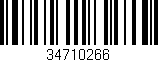 Código de barras (EAN, GTIN, SKU, ISBN): '34710266'
