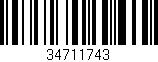 Código de barras (EAN, GTIN, SKU, ISBN): '34711743'