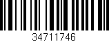 Código de barras (EAN, GTIN, SKU, ISBN): '34711746'