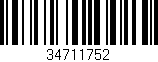 Código de barras (EAN, GTIN, SKU, ISBN): '34711752'