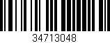 Código de barras (EAN, GTIN, SKU, ISBN): '34713048'
