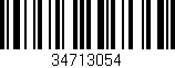Código de barras (EAN, GTIN, SKU, ISBN): '34713054'