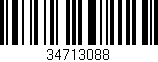 Código de barras (EAN, GTIN, SKU, ISBN): '34713088'