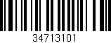 Código de barras (EAN, GTIN, SKU, ISBN): '34713101'