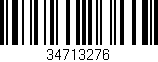 Código de barras (EAN, GTIN, SKU, ISBN): '34713276'