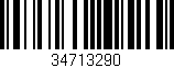 Código de barras (EAN, GTIN, SKU, ISBN): '34713290'