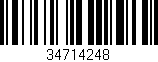 Código de barras (EAN, GTIN, SKU, ISBN): '34714248'