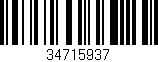 Código de barras (EAN, GTIN, SKU, ISBN): '34715937'