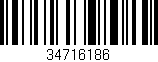 Código de barras (EAN, GTIN, SKU, ISBN): '34716186'