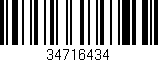 Código de barras (EAN, GTIN, SKU, ISBN): '34716434'