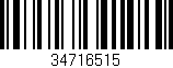 Código de barras (EAN, GTIN, SKU, ISBN): '34716515'