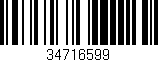 Código de barras (EAN, GTIN, SKU, ISBN): '34716599'