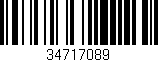 Código de barras (EAN, GTIN, SKU, ISBN): '34717089'