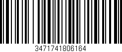 Código de barras (EAN, GTIN, SKU, ISBN): '3471741806164'