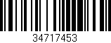 Código de barras (EAN, GTIN, SKU, ISBN): '34717453'