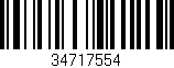 Código de barras (EAN, GTIN, SKU, ISBN): '34717554'