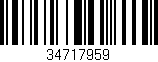 Código de barras (EAN, GTIN, SKU, ISBN): '34717959'
