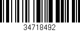 Código de barras (EAN, GTIN, SKU, ISBN): '34718492'