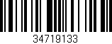 Código de barras (EAN, GTIN, SKU, ISBN): '34719133'