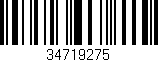 Código de barras (EAN, GTIN, SKU, ISBN): '34719275'