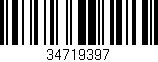 Código de barras (EAN, GTIN, SKU, ISBN): '34719397'