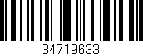 Código de barras (EAN, GTIN, SKU, ISBN): '34719633'