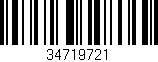 Código de barras (EAN, GTIN, SKU, ISBN): '34719721'