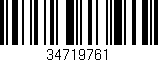 Código de barras (EAN, GTIN, SKU, ISBN): '34719761'