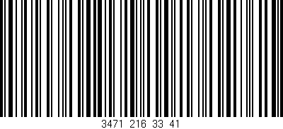 Código de barras (EAN, GTIN, SKU, ISBN): '3471_216_33_41'