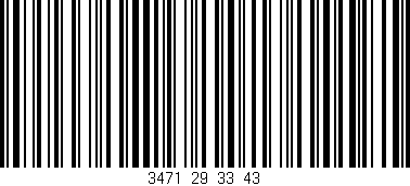 Código de barras (EAN, GTIN, SKU, ISBN): '3471_29_33_43'