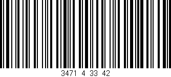 Código de barras (EAN, GTIN, SKU, ISBN): '3471_4_33_42'