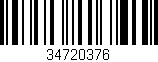 Código de barras (EAN, GTIN, SKU, ISBN): '34720376'