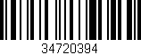 Código de barras (EAN, GTIN, SKU, ISBN): '34720394'