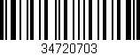 Código de barras (EAN, GTIN, SKU, ISBN): '34720703'