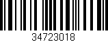 Código de barras (EAN, GTIN, SKU, ISBN): '34723018'