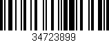 Código de barras (EAN, GTIN, SKU, ISBN): '34723899'