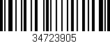 Código de barras (EAN, GTIN, SKU, ISBN): '34723905'