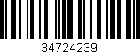 Código de barras (EAN, GTIN, SKU, ISBN): '34724239'